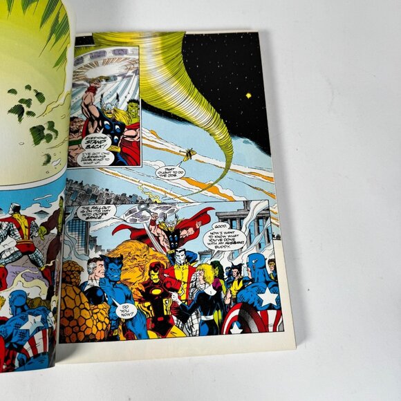 The Infinity War Jim Starlin 7th Printing 2018 Superheroes Marvel Comics PB Book - Picture 7 of 10